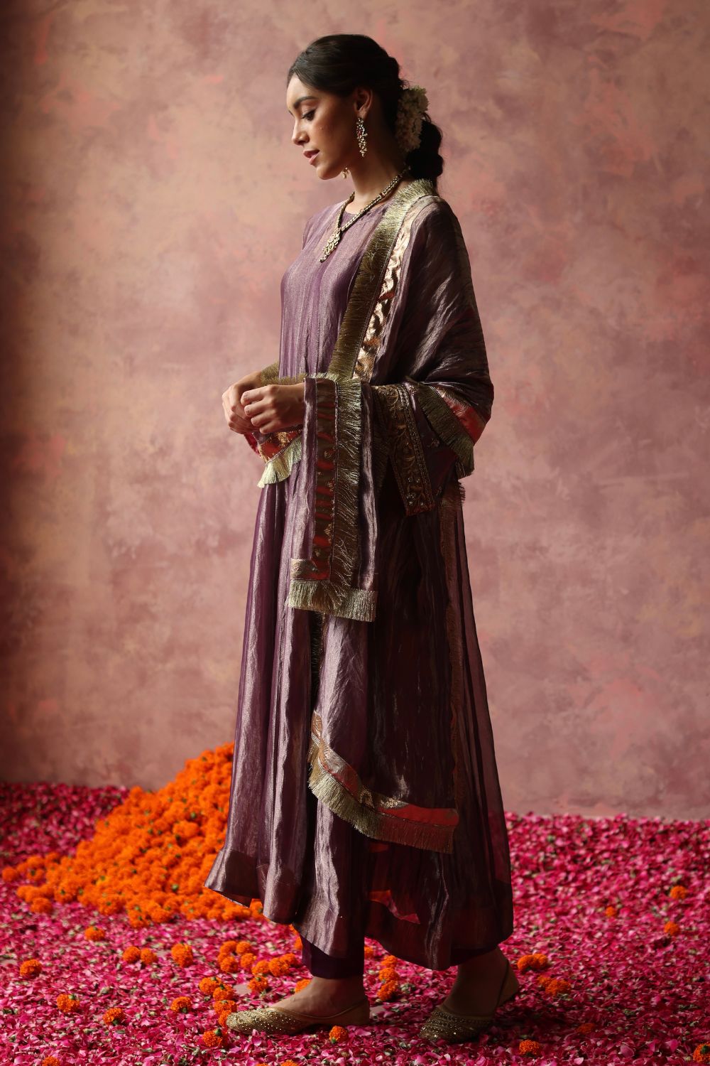 Zaahra Purple Kurta Set