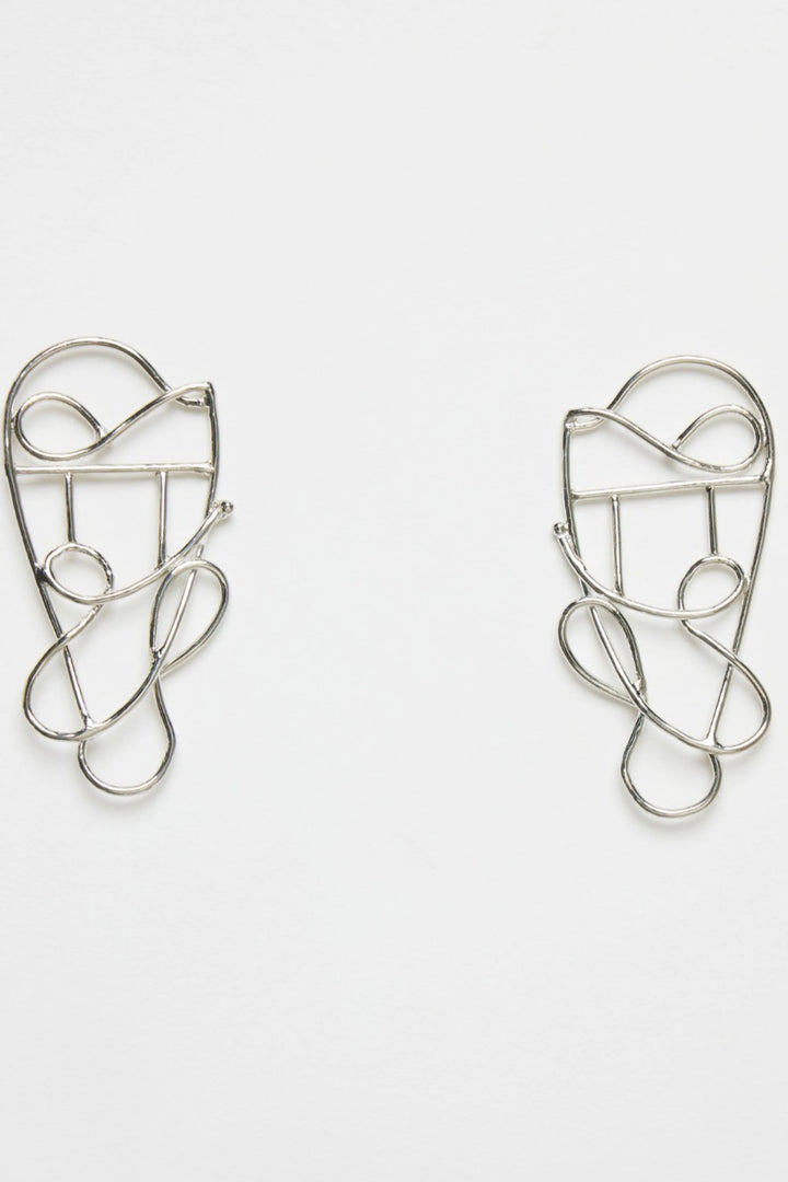Silver Twist Earring