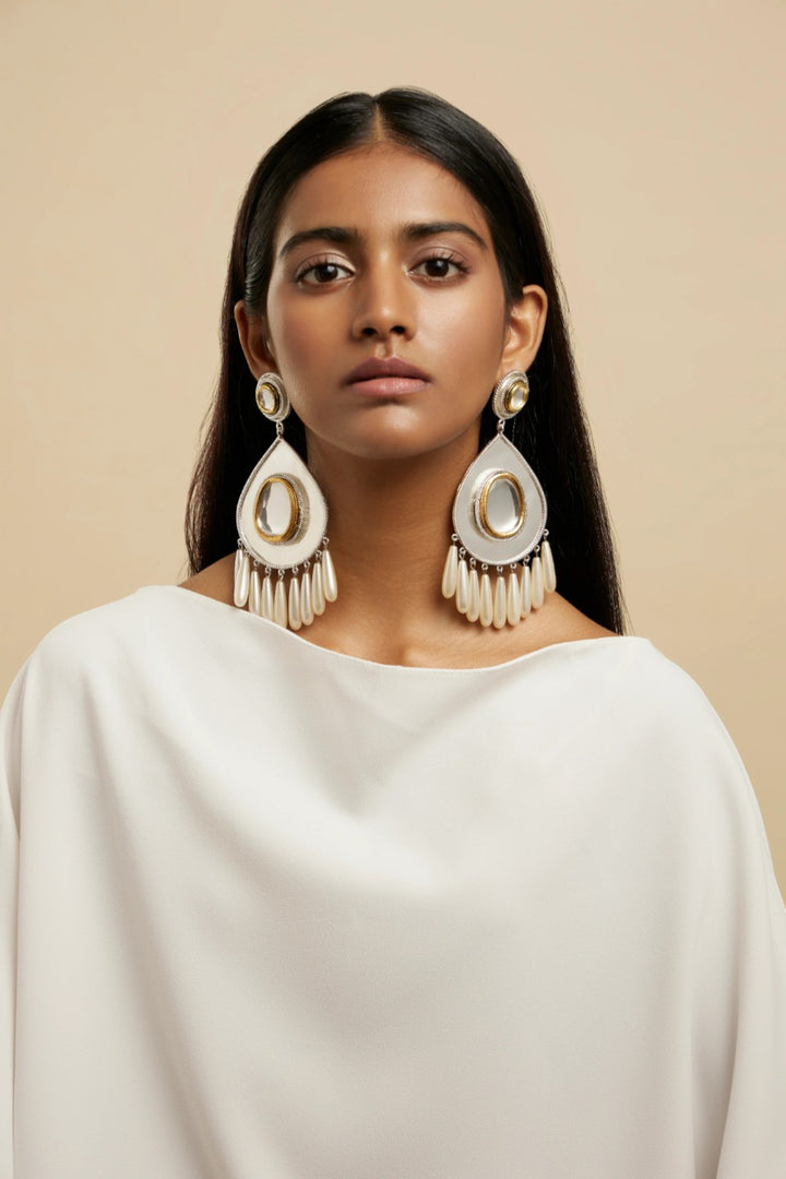 Polki Drop Chandelier Earring