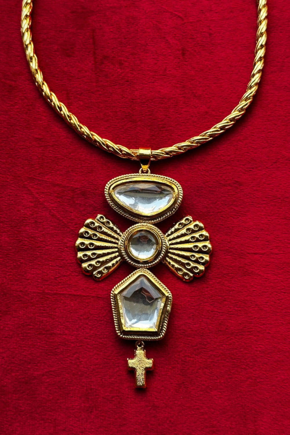 Polki Wing Necklace
