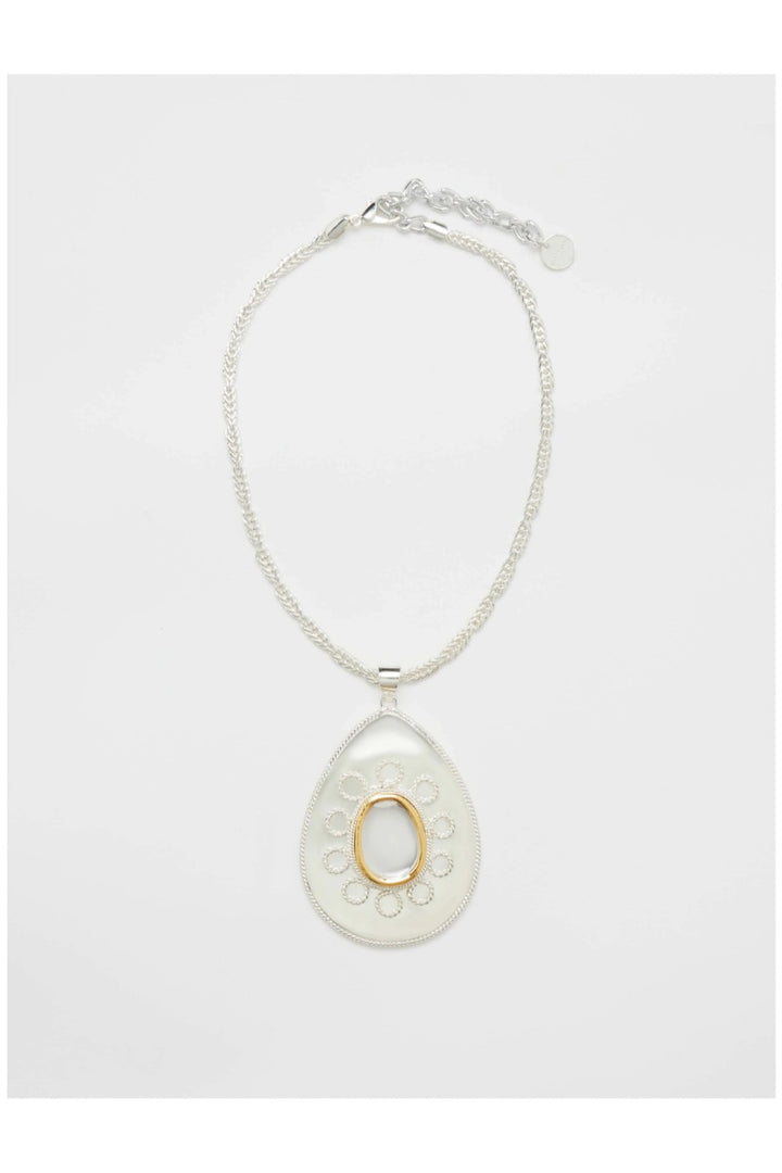 Polki Egg Medallion Necklace