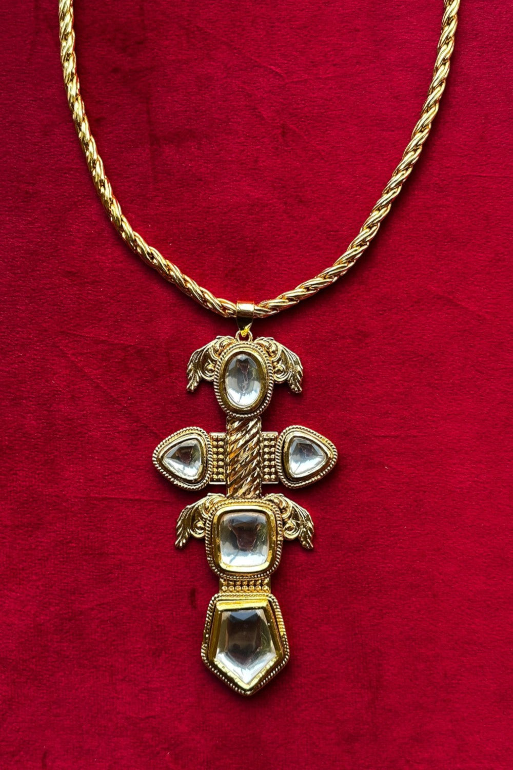 Polki Achanthus Necklace