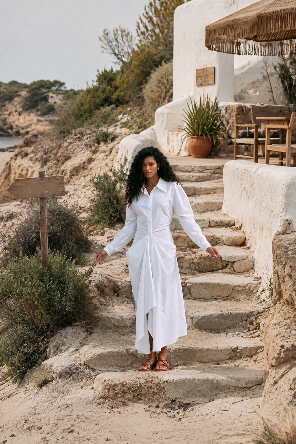 Yona Dress White