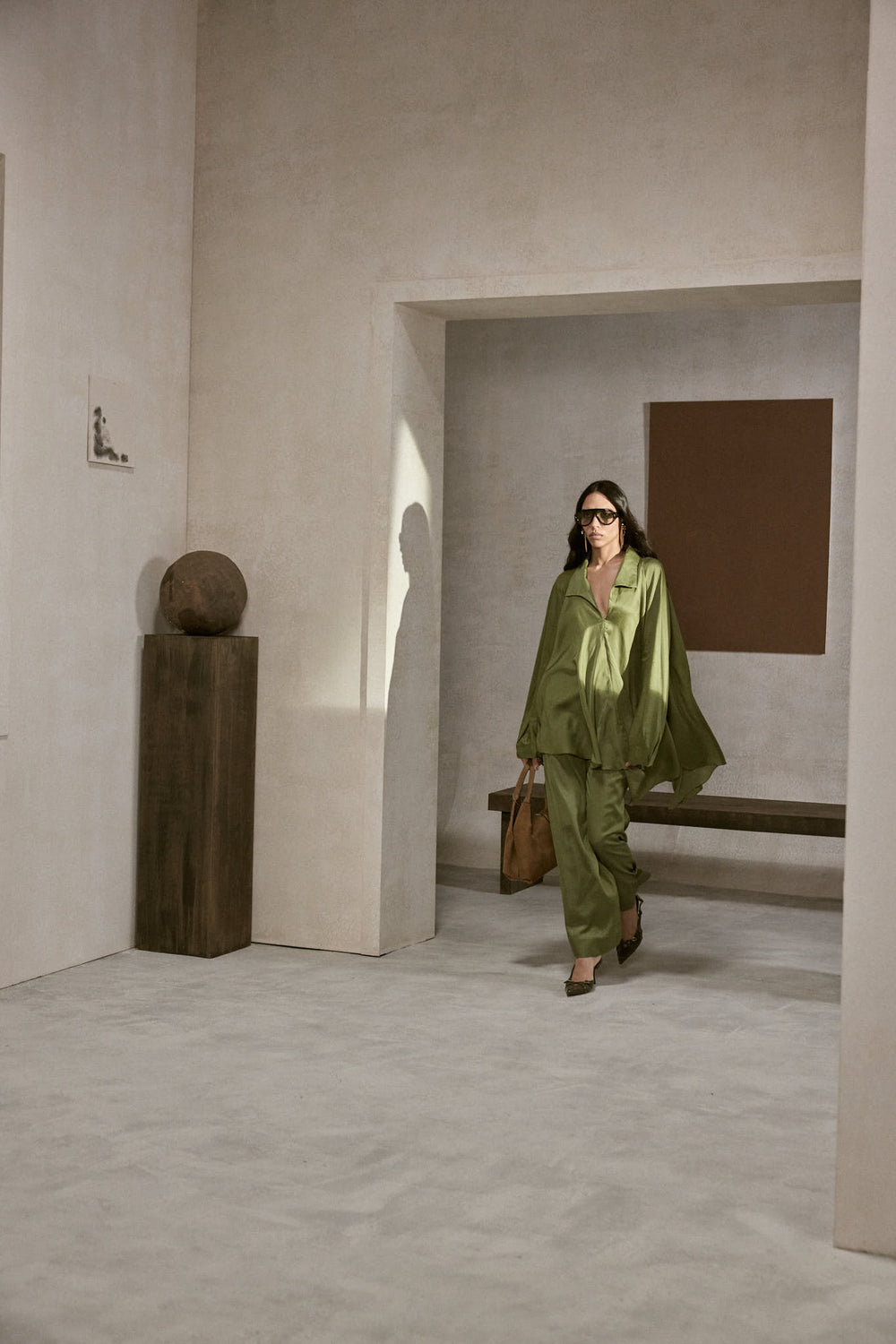 Zoi Co-Ord Set Olive Green