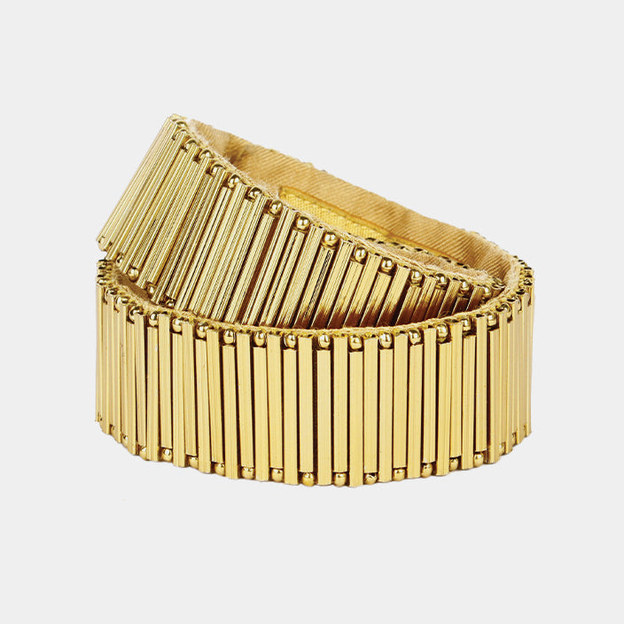 ART DECO MATCHSTICK WRAP BRACELET