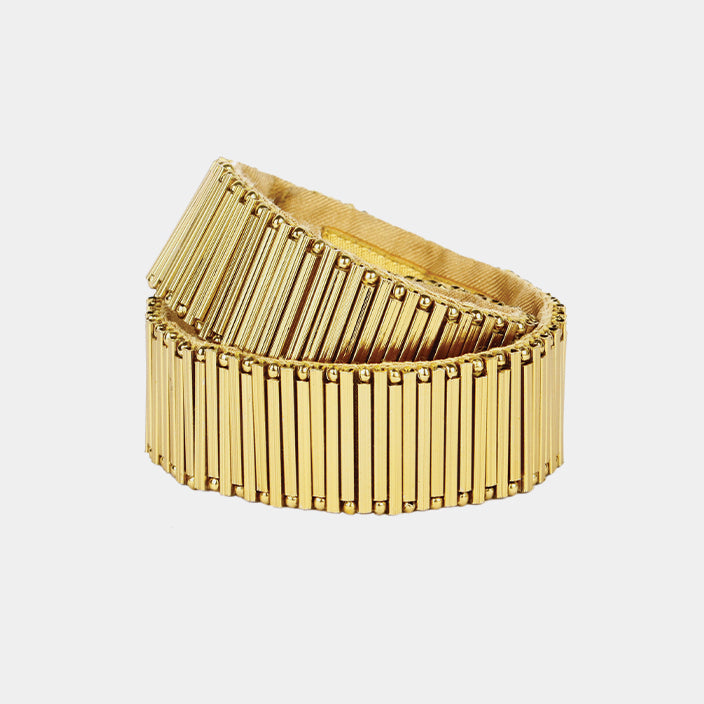 ART DECO MATCHSTICK WRAP BRACELET