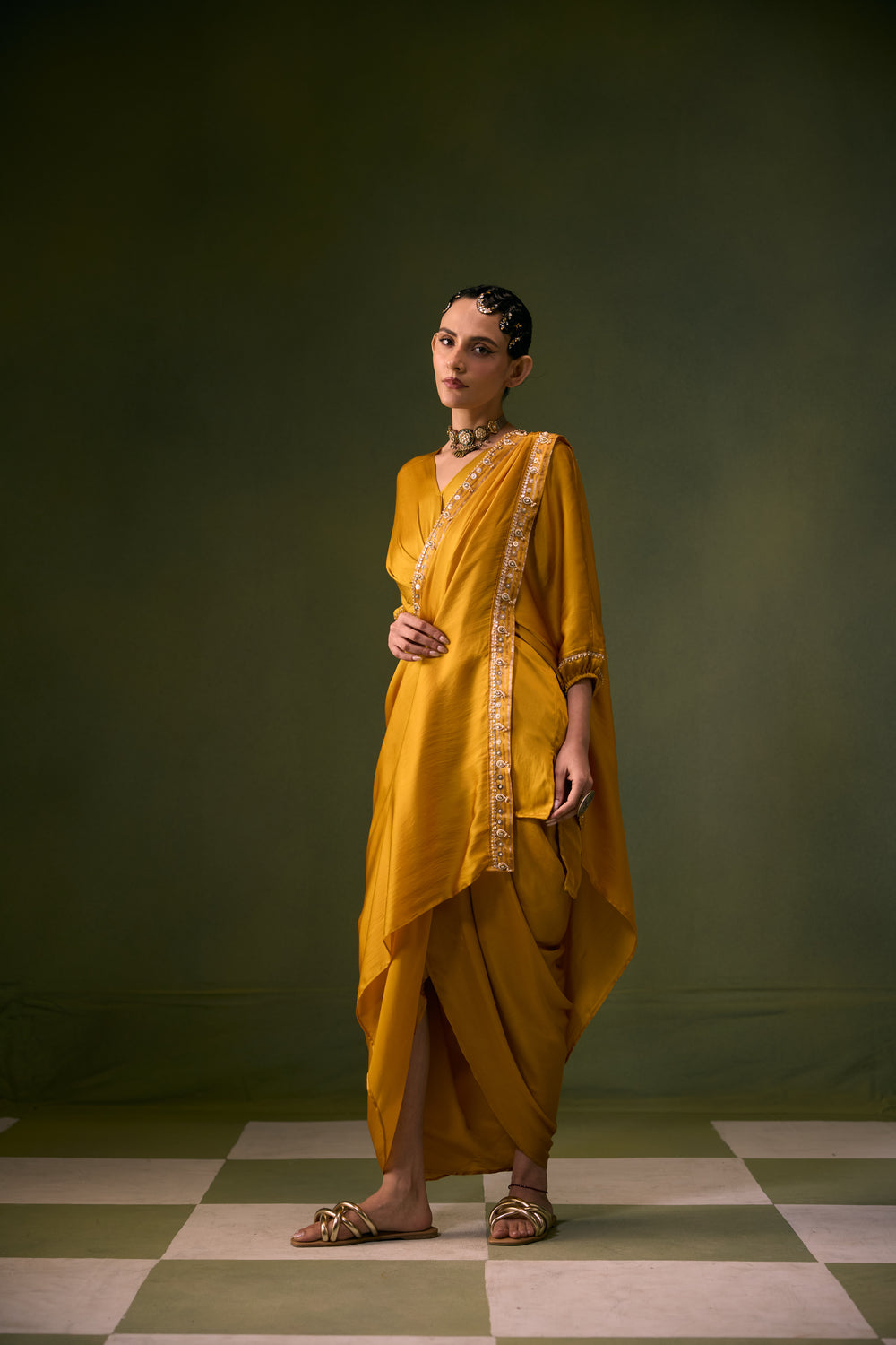Moro Toga Drape Dress