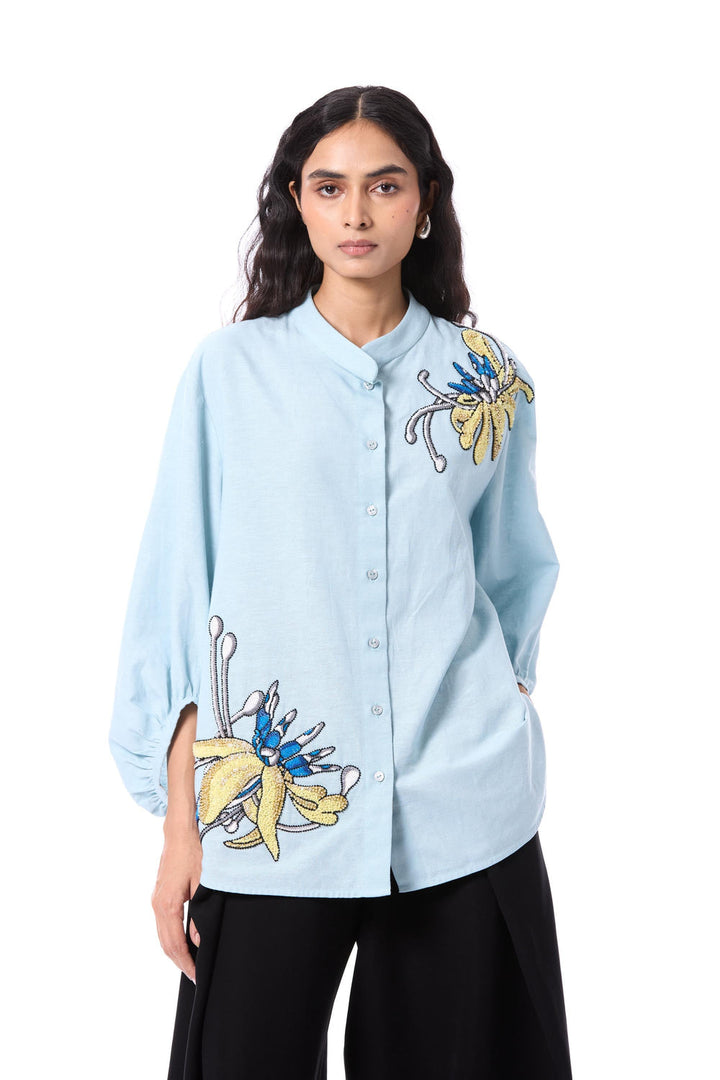 Clover Mist Embellished Shirt