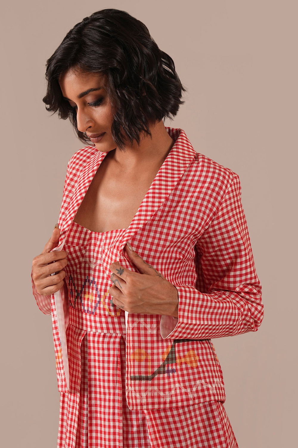 Crimson Tale Co-ord Set