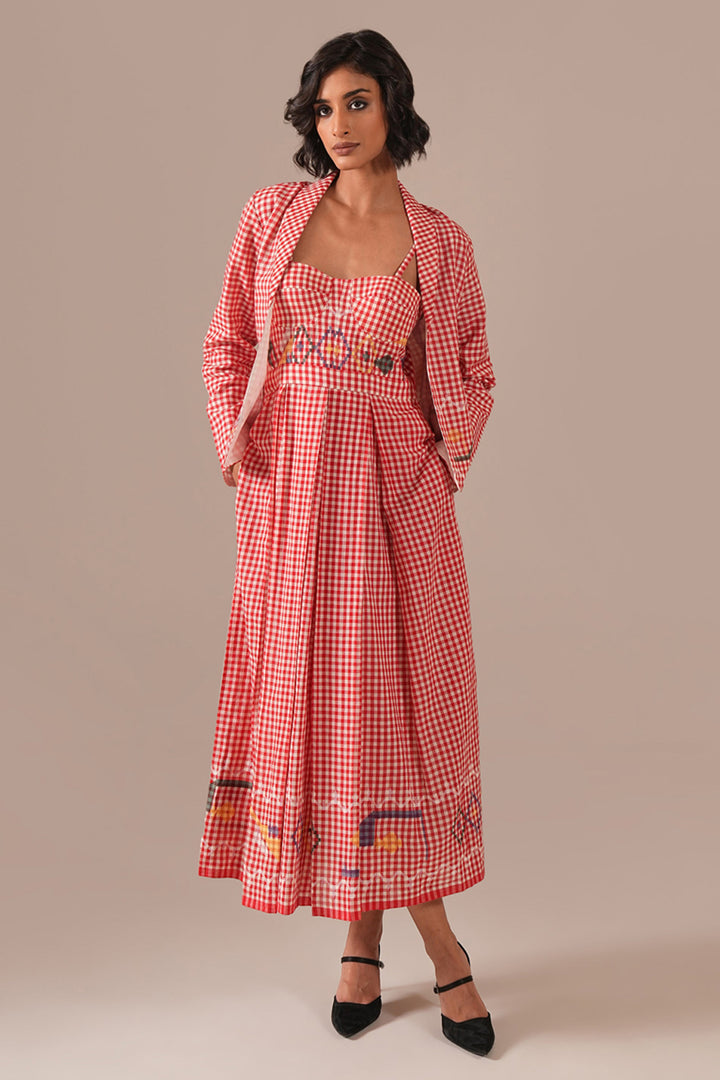 Crimson Tale Co-ord Set