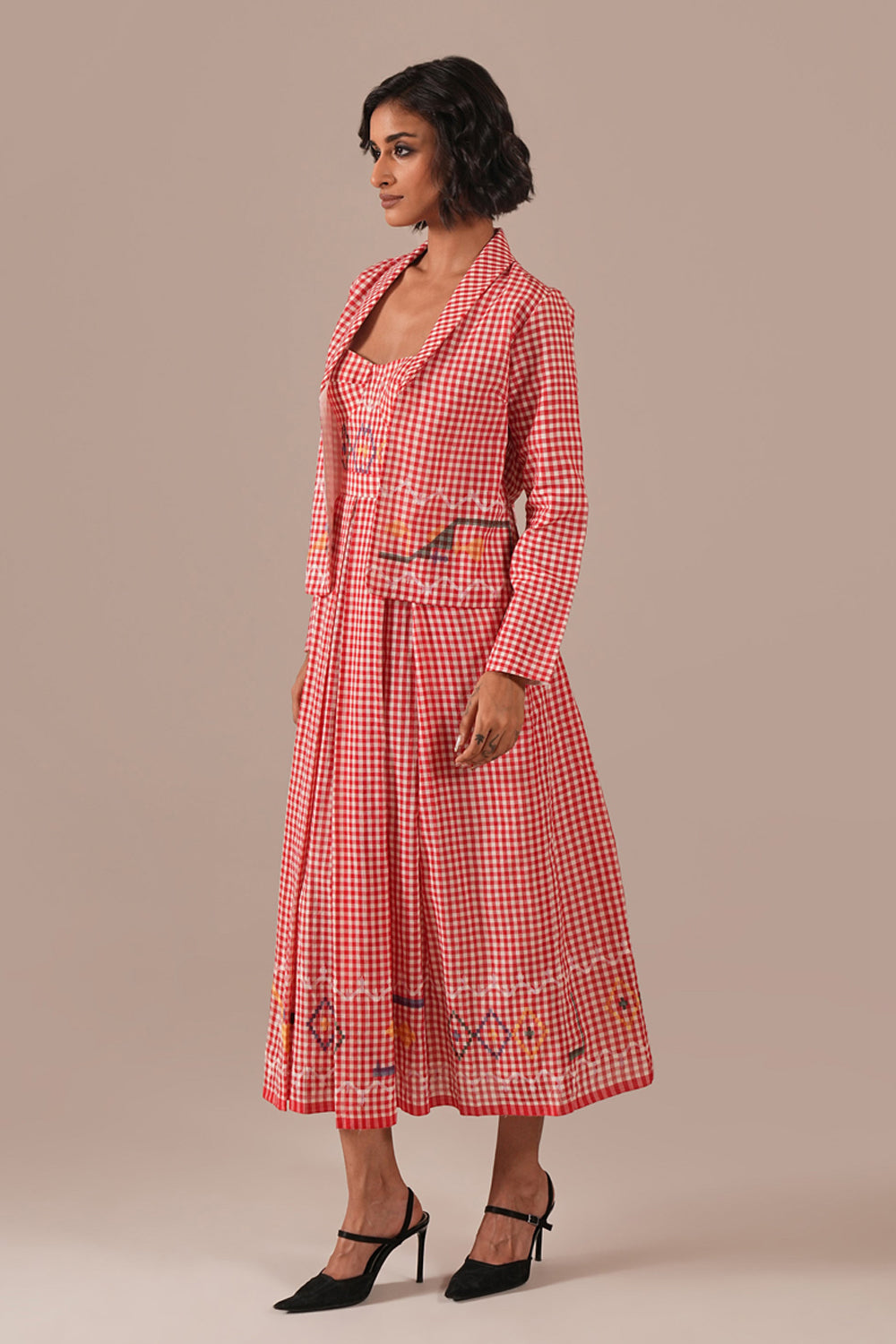 Crimson Tale Co-ord Set