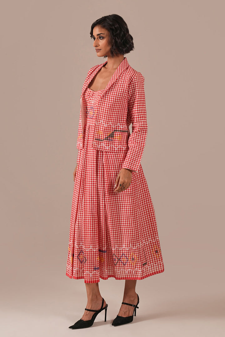 Crimson Tale Co-ord Set