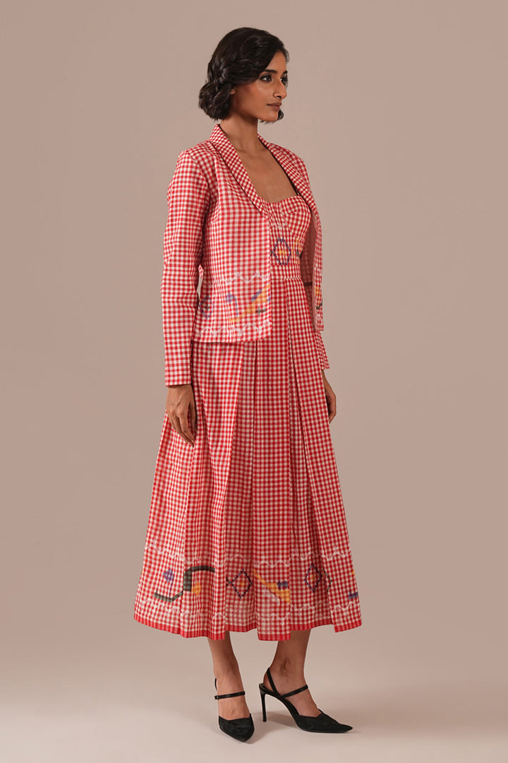 Crimson Tale Co-ord Set