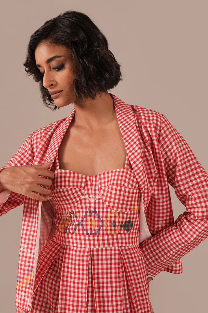 Crimson Tale Co-ord Set