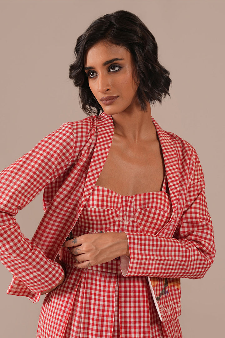 Crimson Tale Co-ord Set