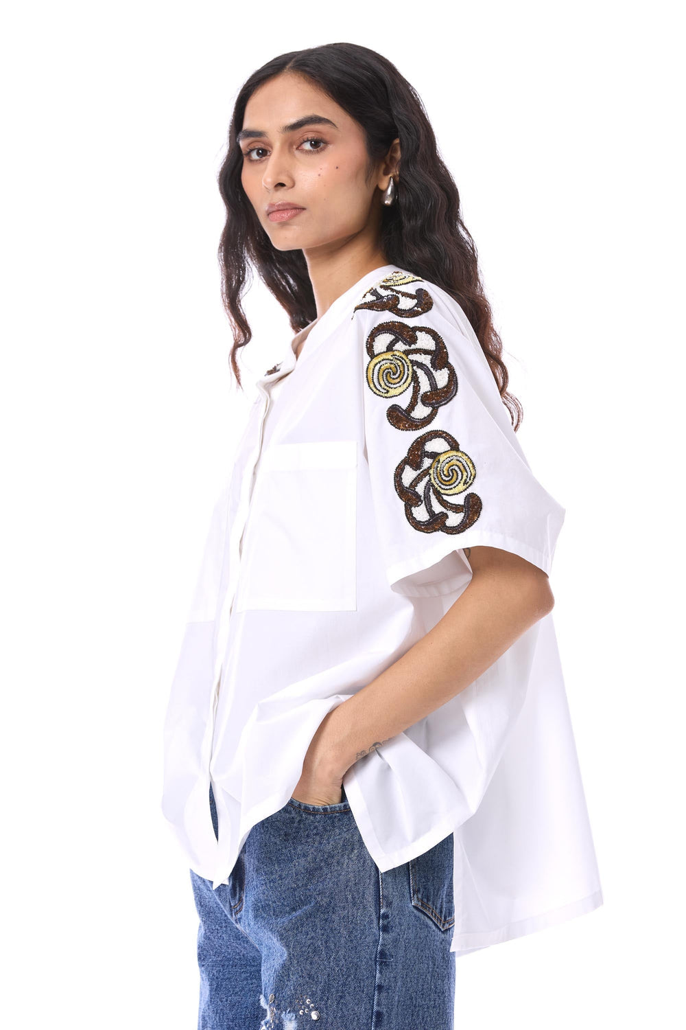 Desert Plume Embellished Shirt
