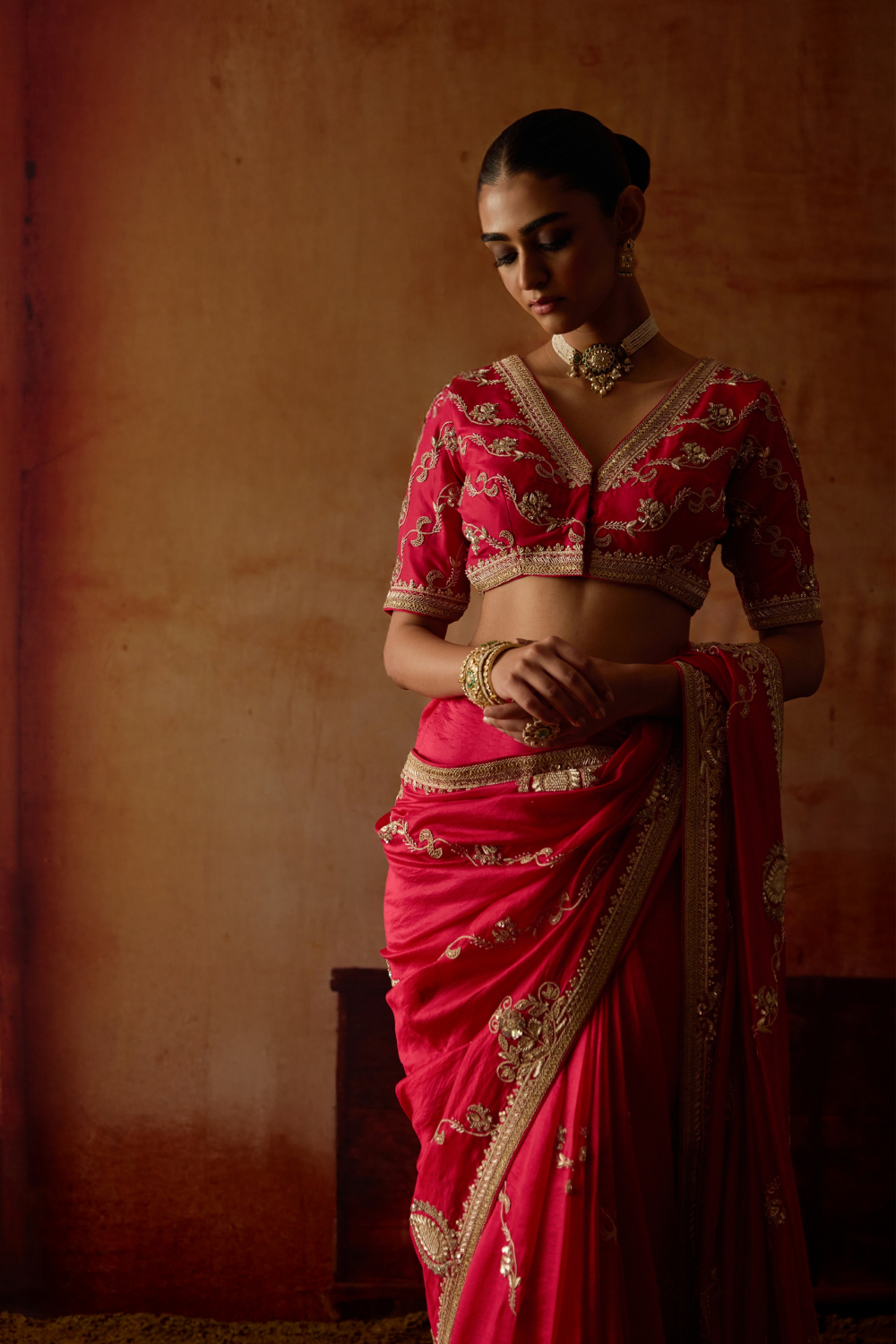 Sindoori Saree