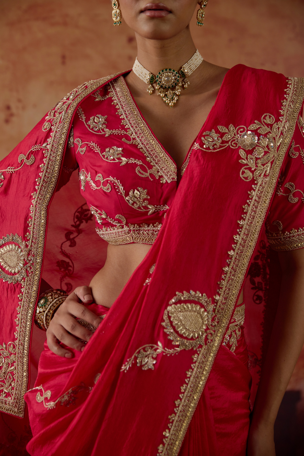 Sindoori Saree