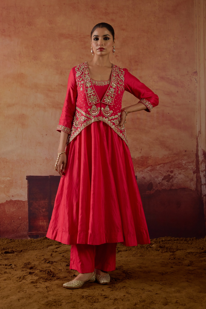 Eka Jacket Anarkali Set
