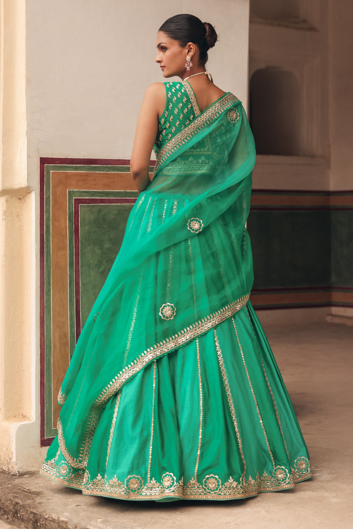 Hiral Lehenga Set - Green