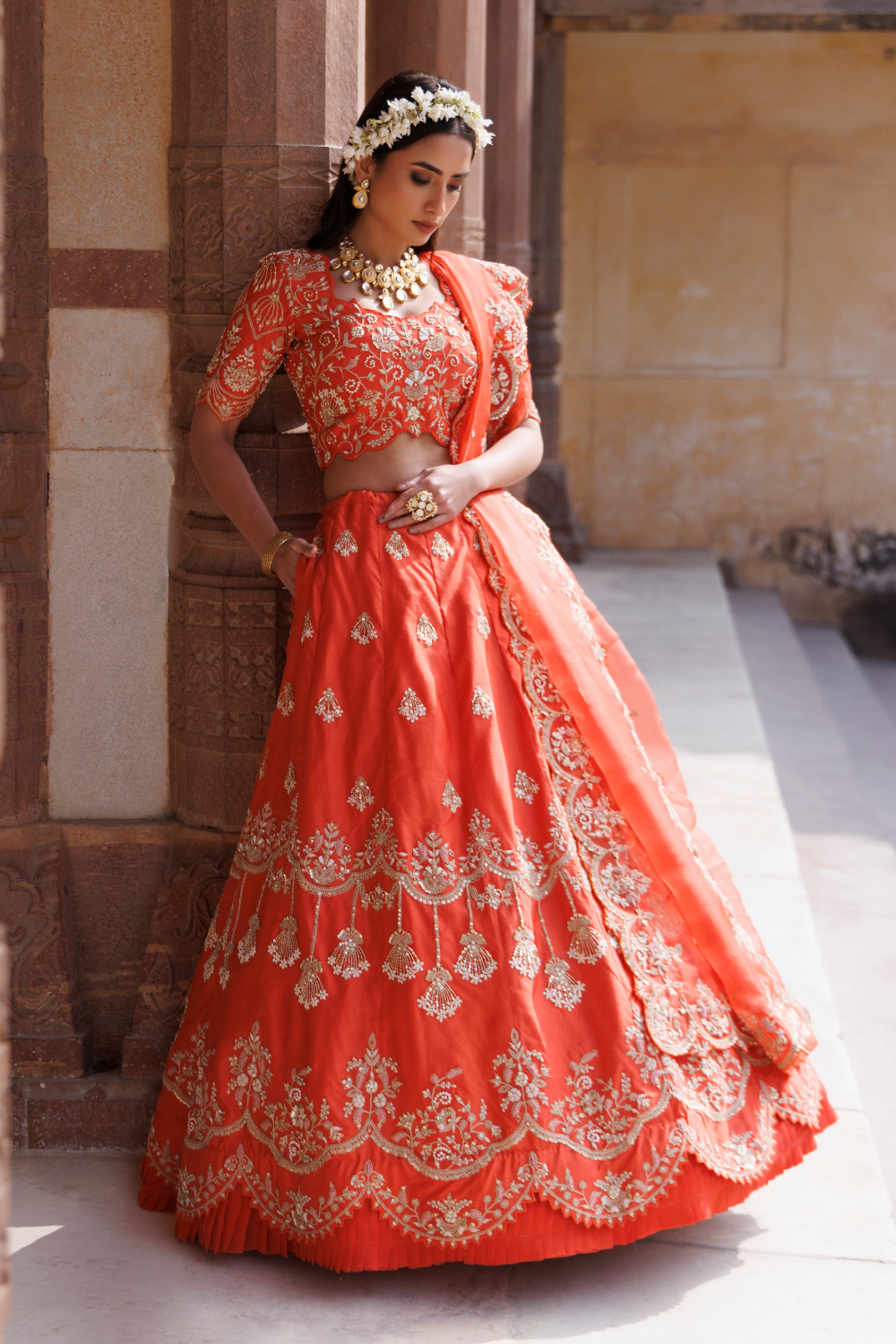 Sunlit Symphony Lehenga