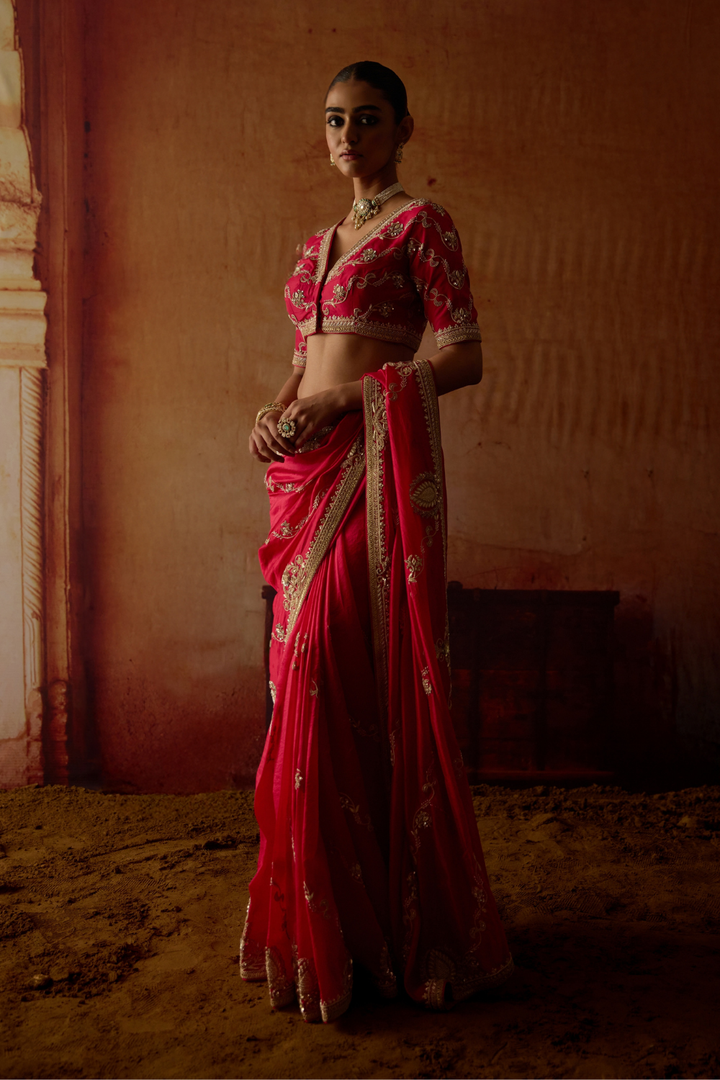 Sindoori Saree