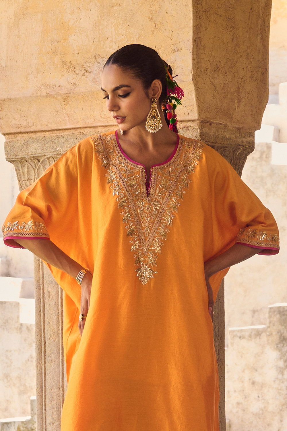 Kesari Kaftan Set