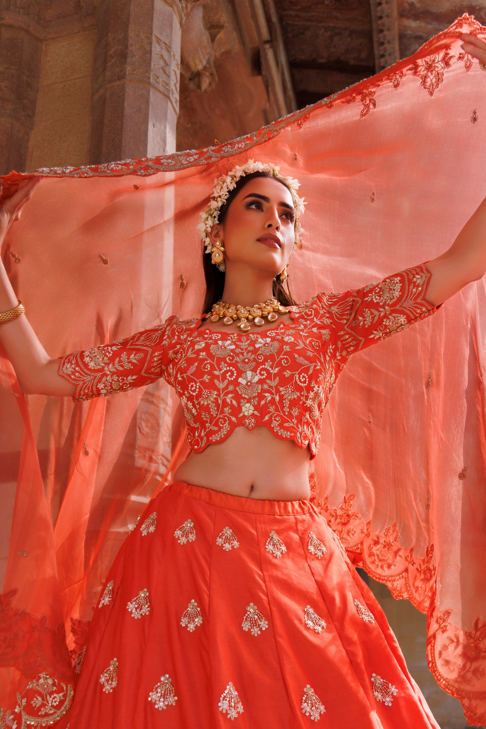 Sunlit Symphony Lehenga