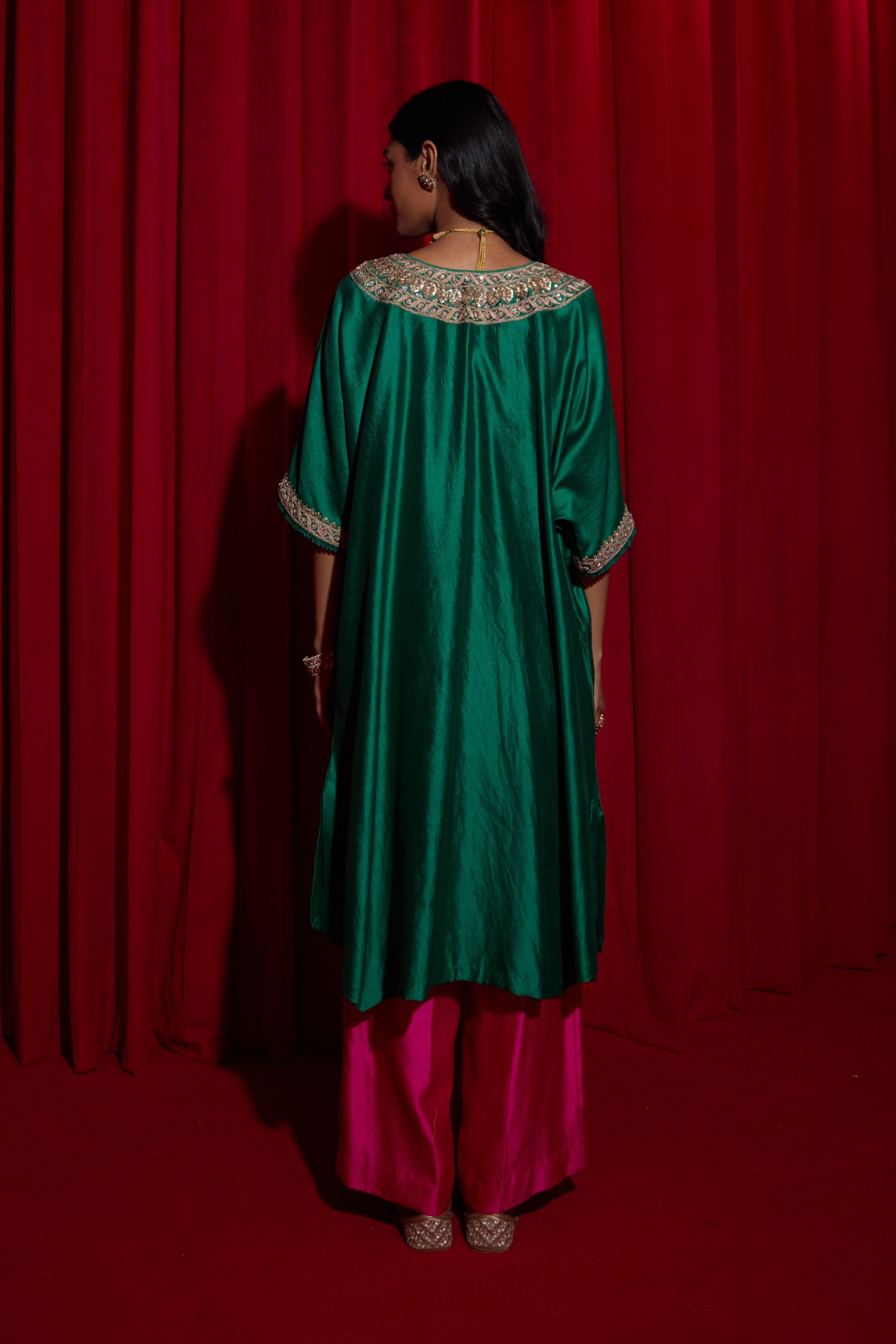 Hariyali Banni Kaftan