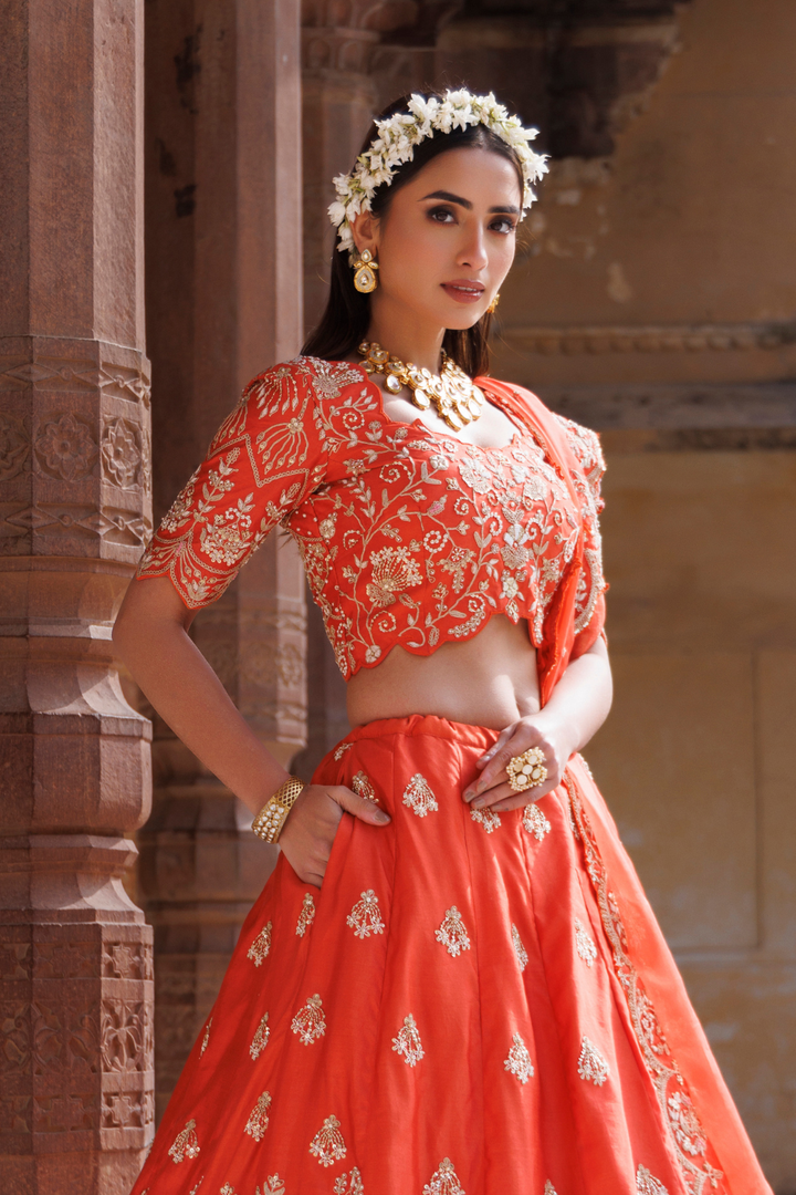 Sunlit Symphony Lehenga