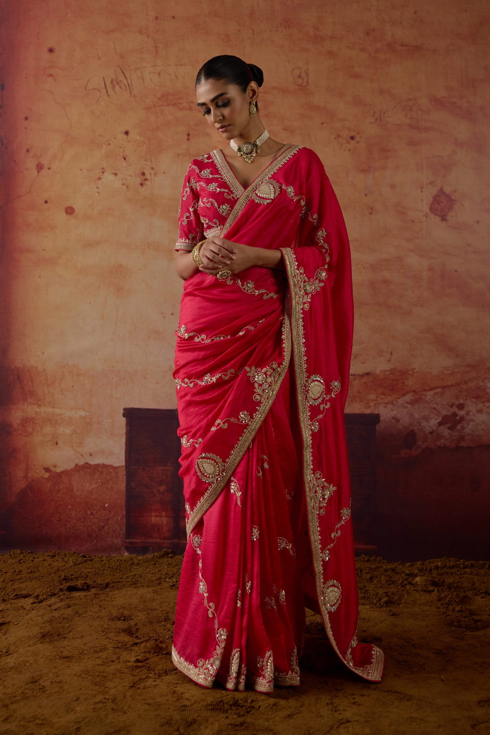 Sindoori Saree