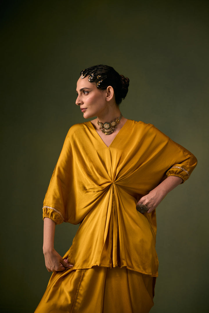 Moro Toga Drape Dress