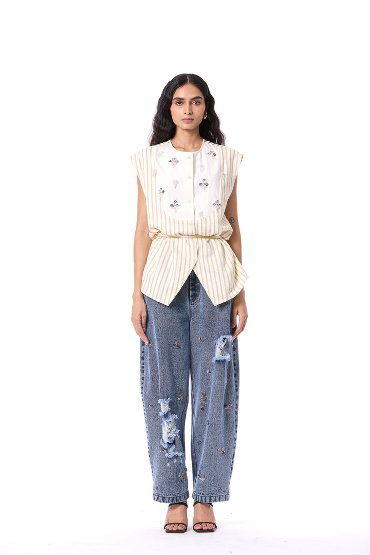 Electric Void Embellished Top