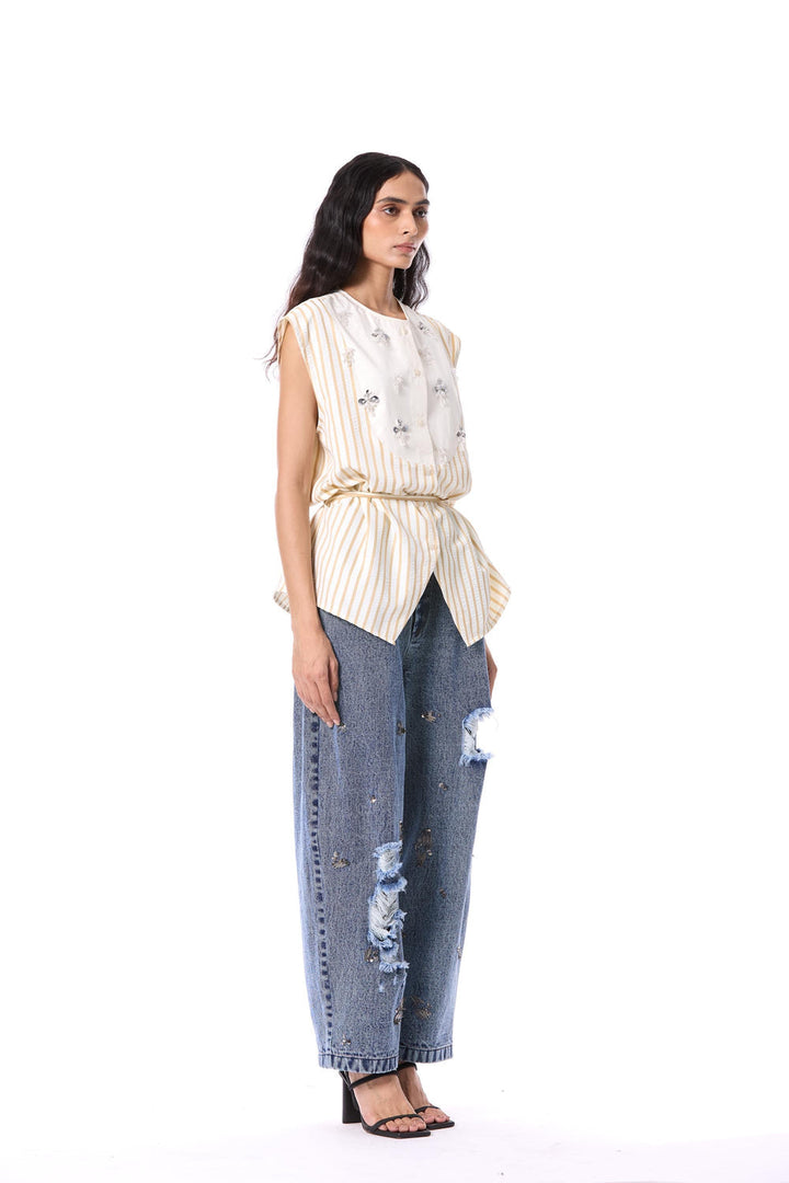 Electric Void Embellished Top