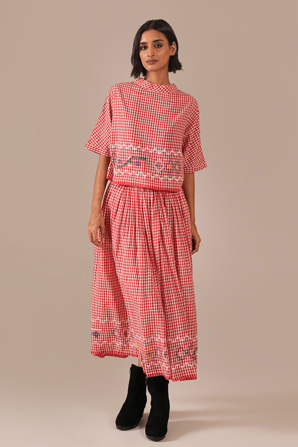 Crimson Tale Co-ord Set