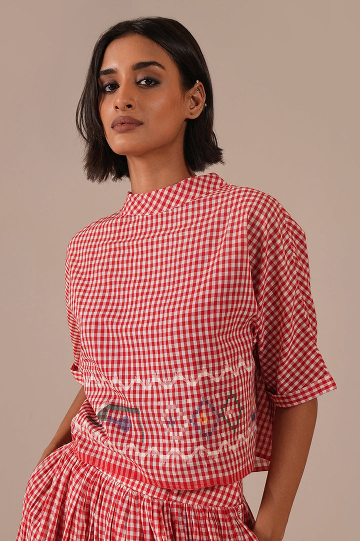 Crimson Tale Co-ord Set