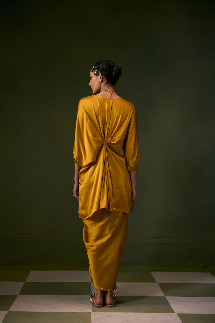 Moro Toga Drape Dress