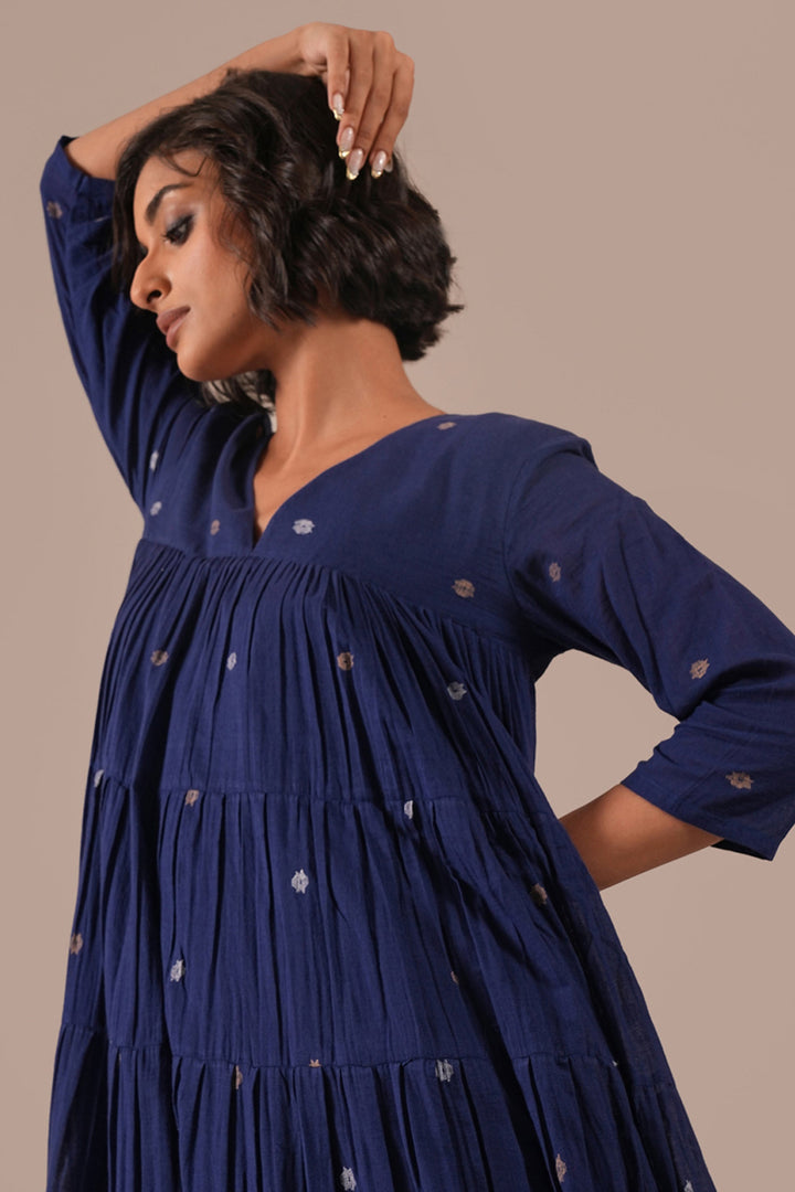 Indigo Echo Dress
