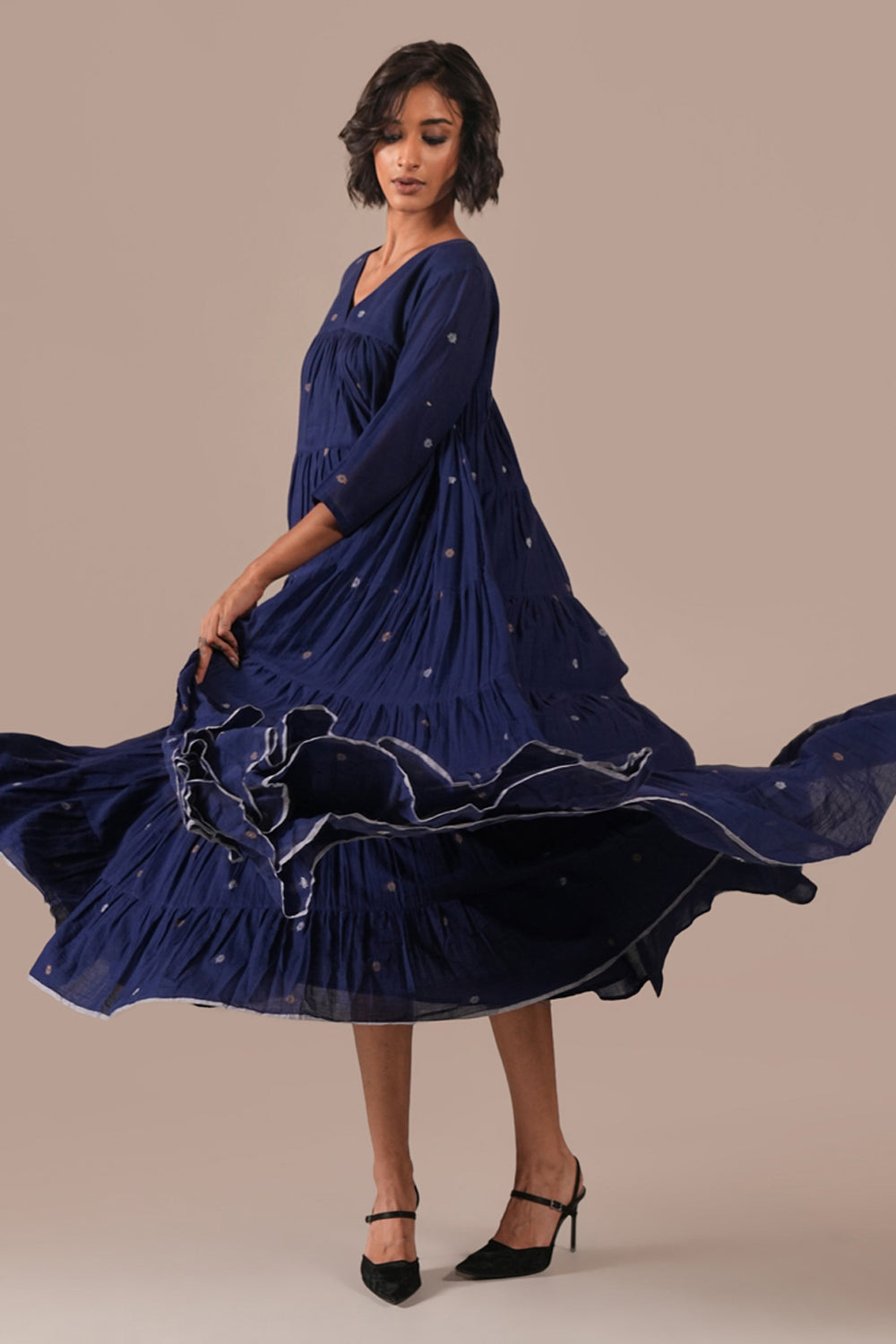 Indigo Echo Dress