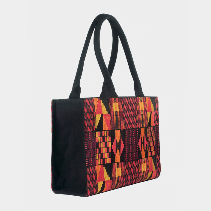 KENTE EMBROIDERED TOTE