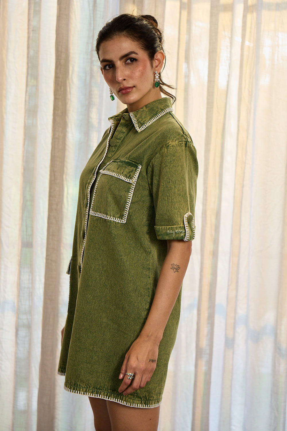 Audrey Dress in Green