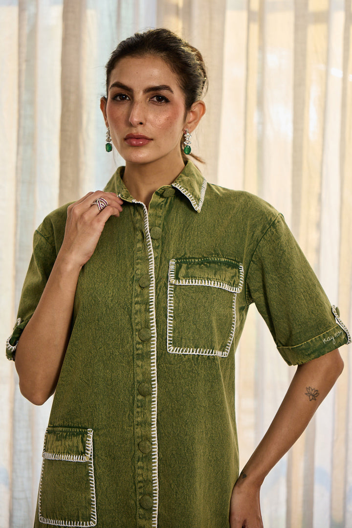 Audrey Dress in Green