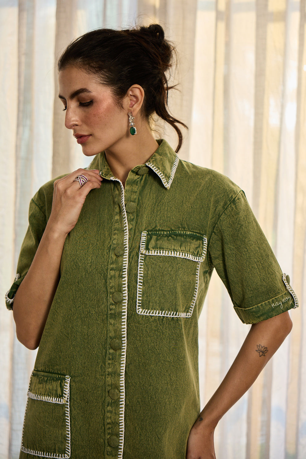 Audrey Dress in Green