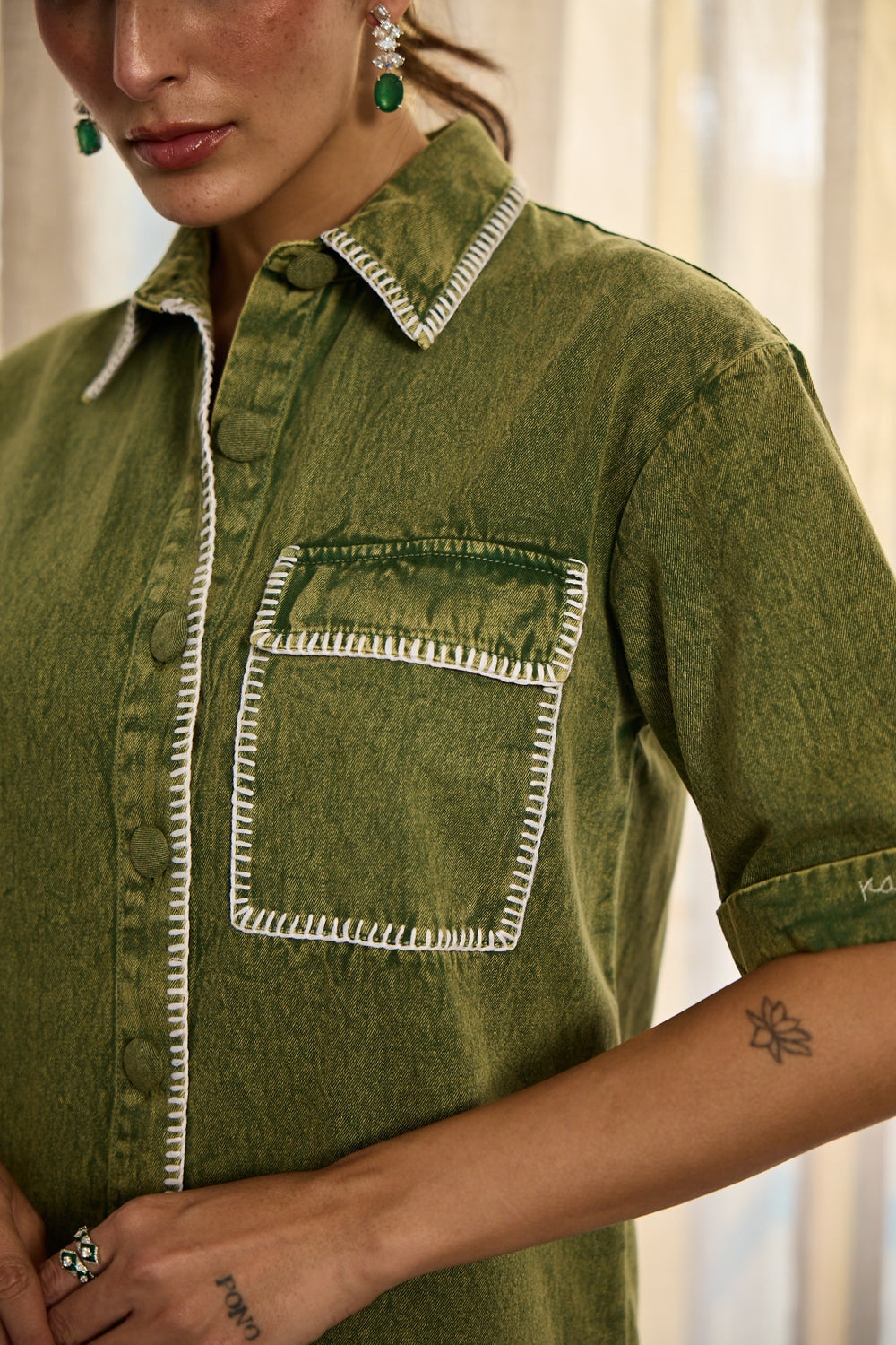 Audrey Dress in Green