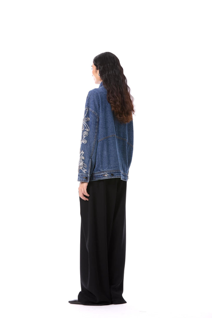 Larkspur Embellished Denim Jacket