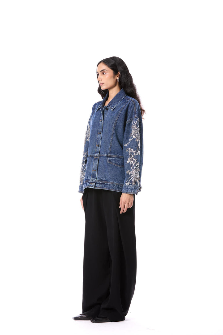 Larkspur Embellished Denim Jacket