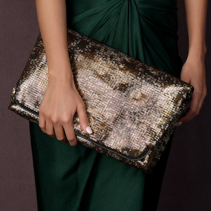 NYOKA SEQUIN CLUTCH