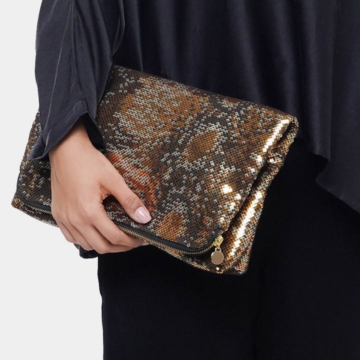 NYOKA SEQUIN CLUTCH