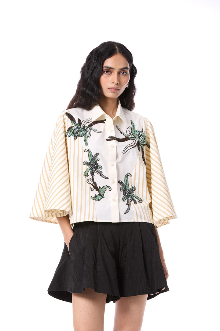 Opal Thorn Embellished Shirt