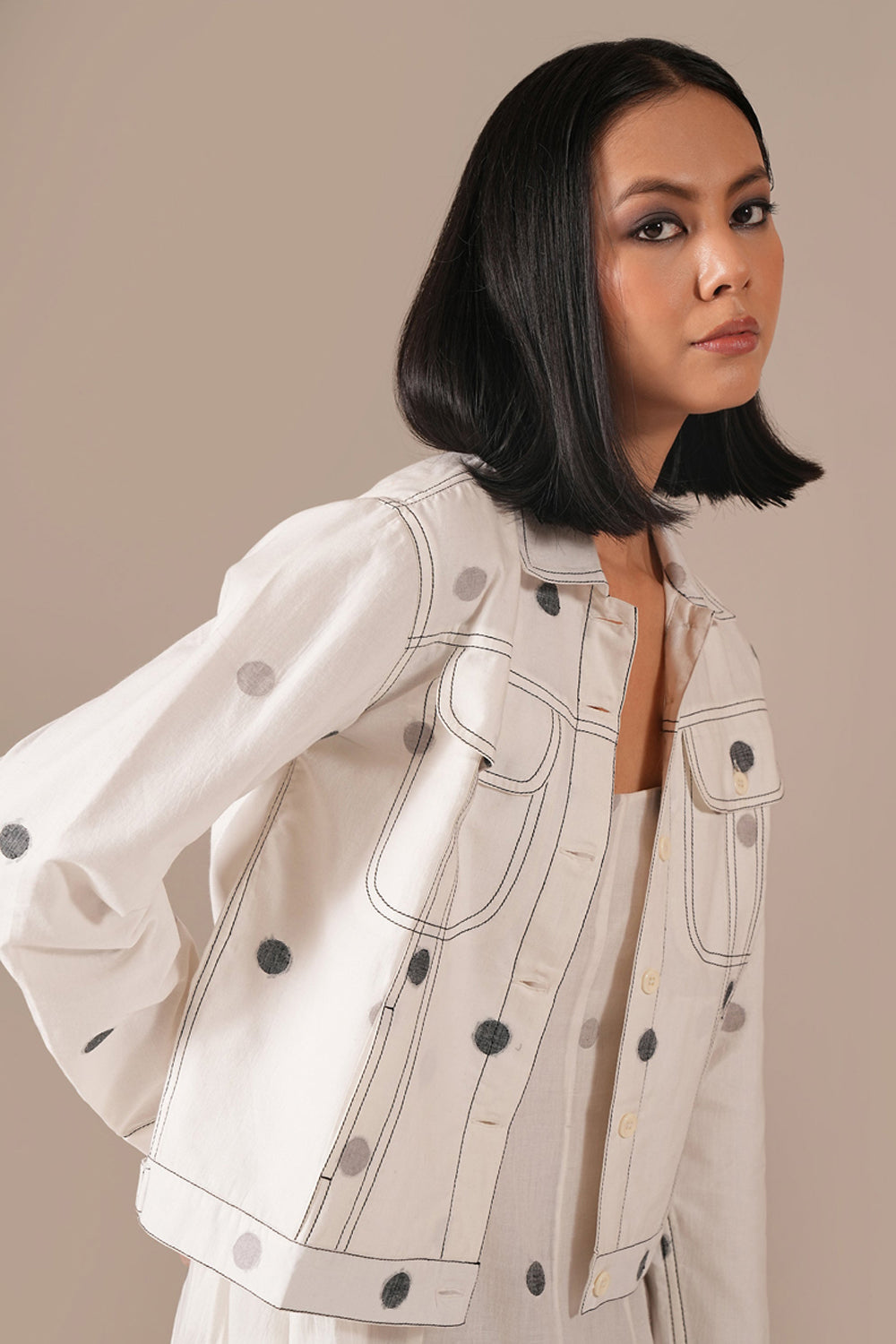 Pearl Glow Dress With Jacket